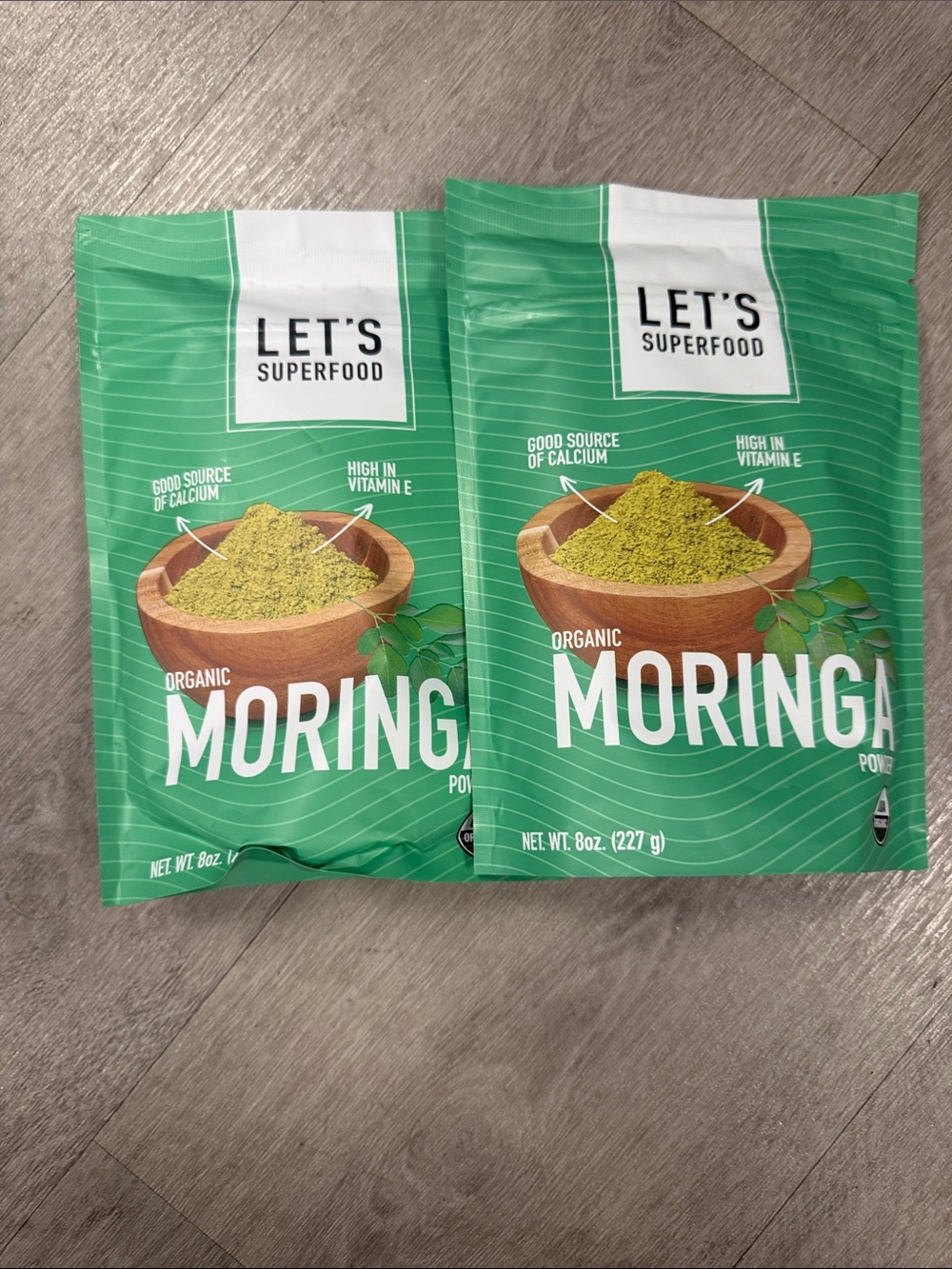 LET'S Superfood Organic Moringa Powder - Green